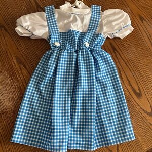 Wizard of Oz Dorothy‎ Dress Costume, Blue Gingham Girls Halloween, Small